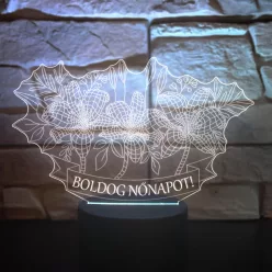 Boldog Nőnapot 3D Led lámpa