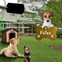 Csont alakú biléta, kutyabiléta, tappancsos névvel