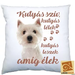 Kutyás szív, kutyás lélek Westis párna