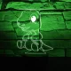 Dinós 7 színű 3D LED lámpa