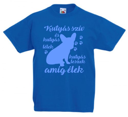 Kutyás szív, kutyás lélek francia bulldogos gyerek póló