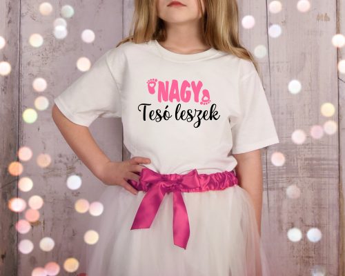 Nagy tesó leszek lábnyomos baba póló