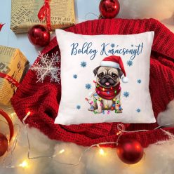   Karácsonyi kutyás párna – választható 84 kutyafajta mintával