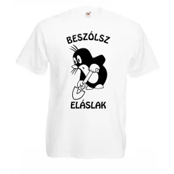 Beszólsz eláslak férfi Póló világos pólóra