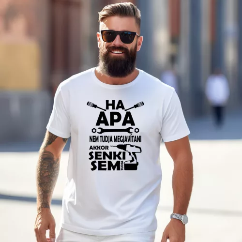 Ha apa nem tudja megjavítani férfi póló