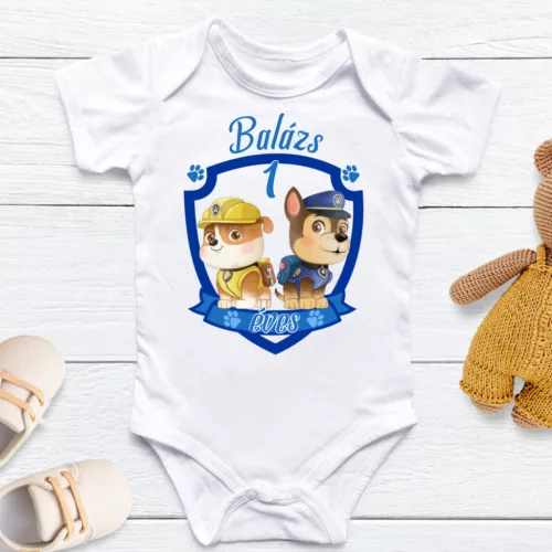 Mancs és barátai szülinapi body (2.változat)
