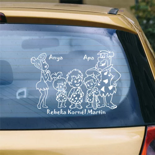 Őskori Kalandorok – Egyedi Feliratos Nagycsaládos Autómatrica