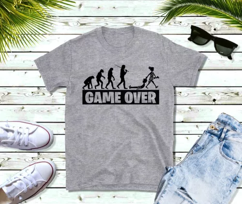 1. Game over evolution férfi póló