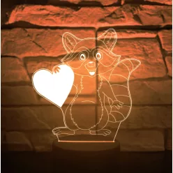 Mosómedve LED éjjeli lámpa