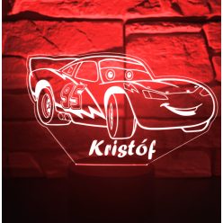 Verdák 7 színű 3D LED lámpa