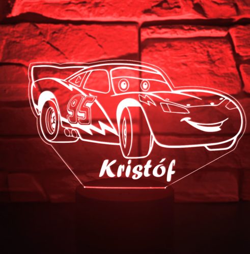 Verdák 7 színű 3D LED lámpa