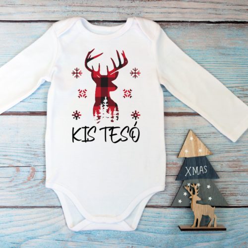 Kis tesó szarvasos baba body