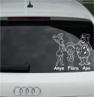 Anya, Kislány, Apa Autómatrica, Baba a kocsiban