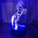 Lovas 7 színű 3D LED lámpa