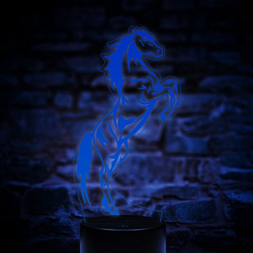 Lovas 7 színű 3D LED lámpa