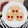 Halloween koponyás linzer kiszúró piros szemekkel – sütikinyomó