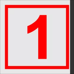 Szám ledtábla (24x24 cm)