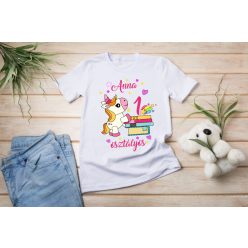 Unicornisos iskolás gyerek póló