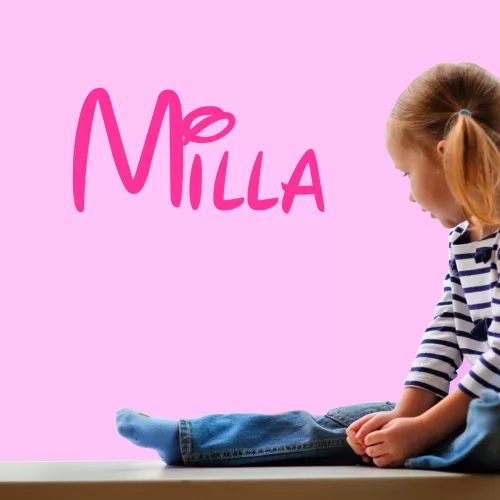 Milla név falmatrica