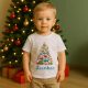Karácsonyi baba póló névvel – Munkagépes karácsonyfa mintával