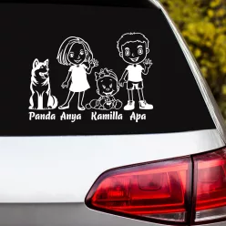 Anya Babalány Apa Akita családi autósmatrica