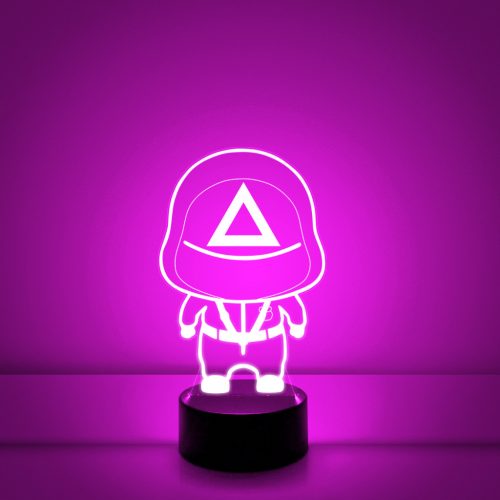 Squid Game 7 színű 3D LED lámpa