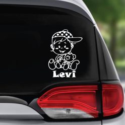 Kisfiú macival autósmatrica (2.változat)