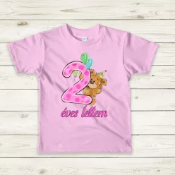 2 éves Macis szülinapi lányos baba póló