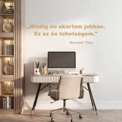 Mindig én akartam jobban...idézetes falmatrica 