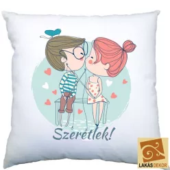 Szeretlek szerelmes Horgászoknak egyedi párna