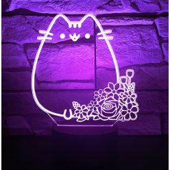 Pusheen cica éjjeli LED lámpa