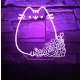 Pusheen cica éjjeli LED lámpa