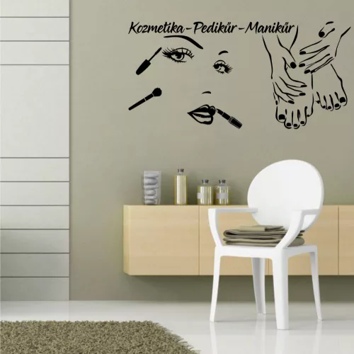 Kozmetika-Pedikűr-Manikűr falmatrica