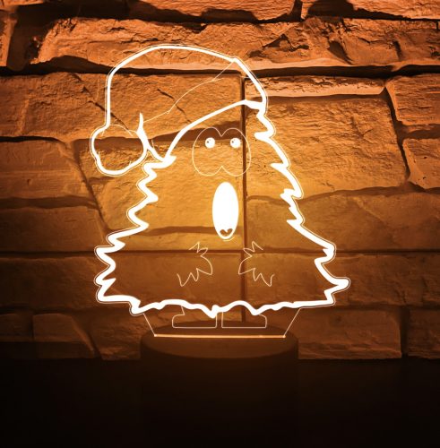 2. Karácsonyi 3D hatású Karácsonyi Led lámpa