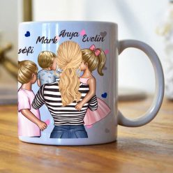   A világnak egy anya vagy egyedi bögre Nagylány, Kisfiú, Lány bögre