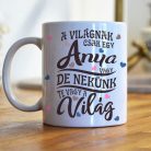 A világnak egy anya vagy egyedi bögre Nagylány, Kisfiú, Lány bögre