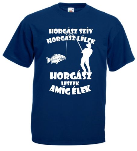 Horgász szív horgász lélek gyerek póló