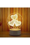 I LOVE YOU három szívvel, 3D lámpa