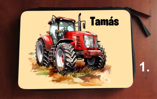 Traktoros töltött tolltartó
