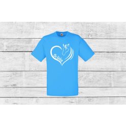 1. Lovas szíves névvel gyerek póló
