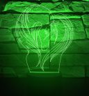 Lovas 7 színű 3D LED lámpa
