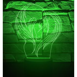 Lovas 7 színű 3D LED lámpa
