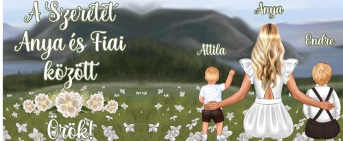 A szeretet Anya és fiai között örök bögre