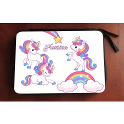 7. Unicornis töltött tolltartó névvel
