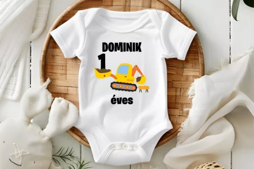 Markolós szülinapi baba body névvel