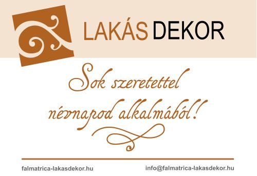 Sok szeretettel névnapod alkalmából, üdvözlő kártya