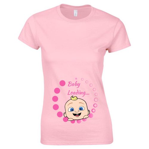 Baby Loading Kislányos női póló (3. változat)