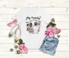 My Family családi női póló (Kislánnyal+Kisfiúval)