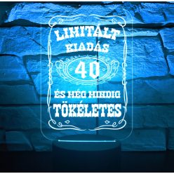 Születésnapi 7 színű 3D LED lámpa