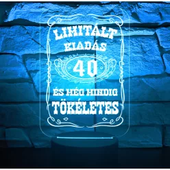 Születésnapi 7 színű 3D LED lámpa